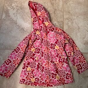Kamik Girls Lined Raincoat size 5. EUC